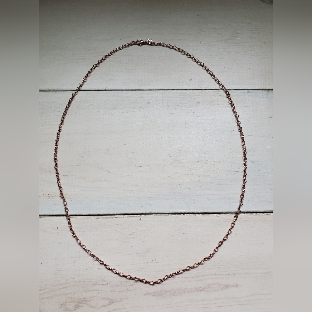 Origami Owl 30inch Rose Gold Heart Chain